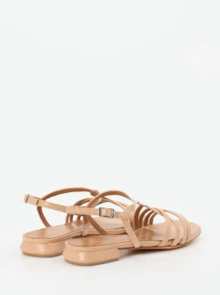 Konstantin Starke – Riemchensandalen aus Lackleder beige