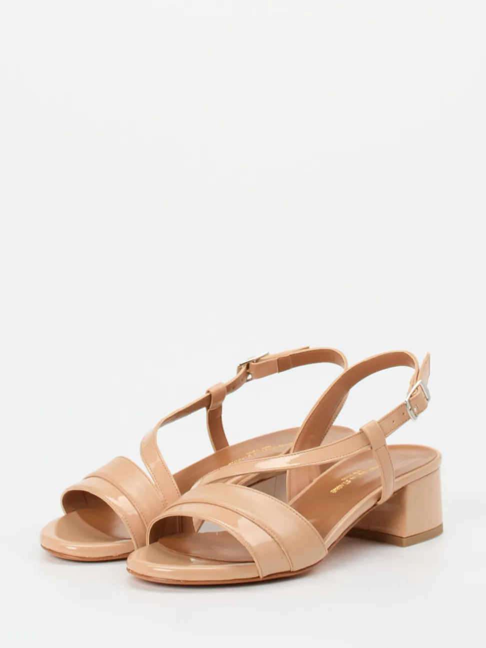 Konstantin Starke – Sandalette aus Lackleder Nude-Rosé