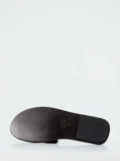 Konstantin Starke – Sandalen aus Flechtleder Schwarz
