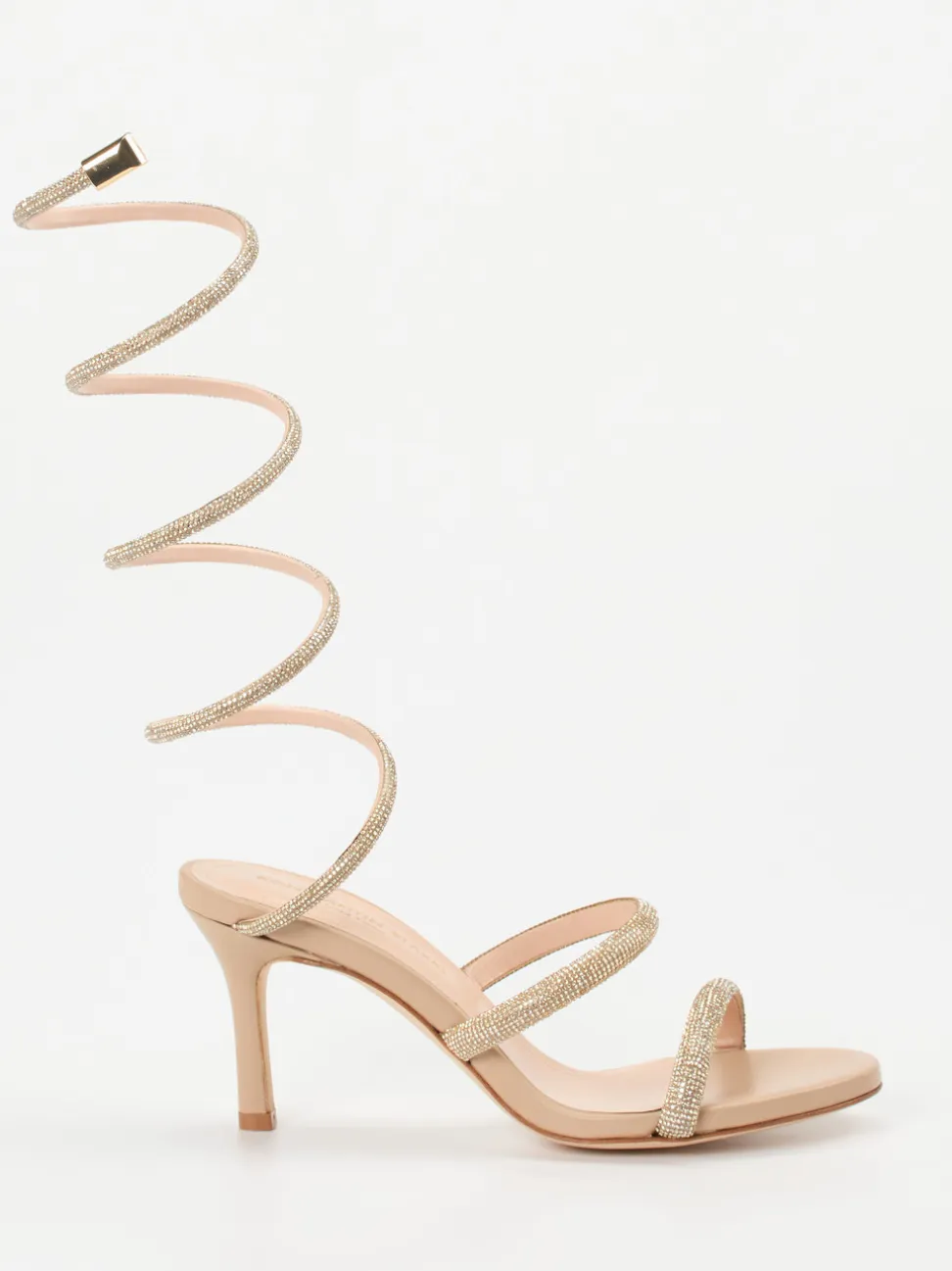 Konstantin Starke – Sandaletten aus Metallicleder nude