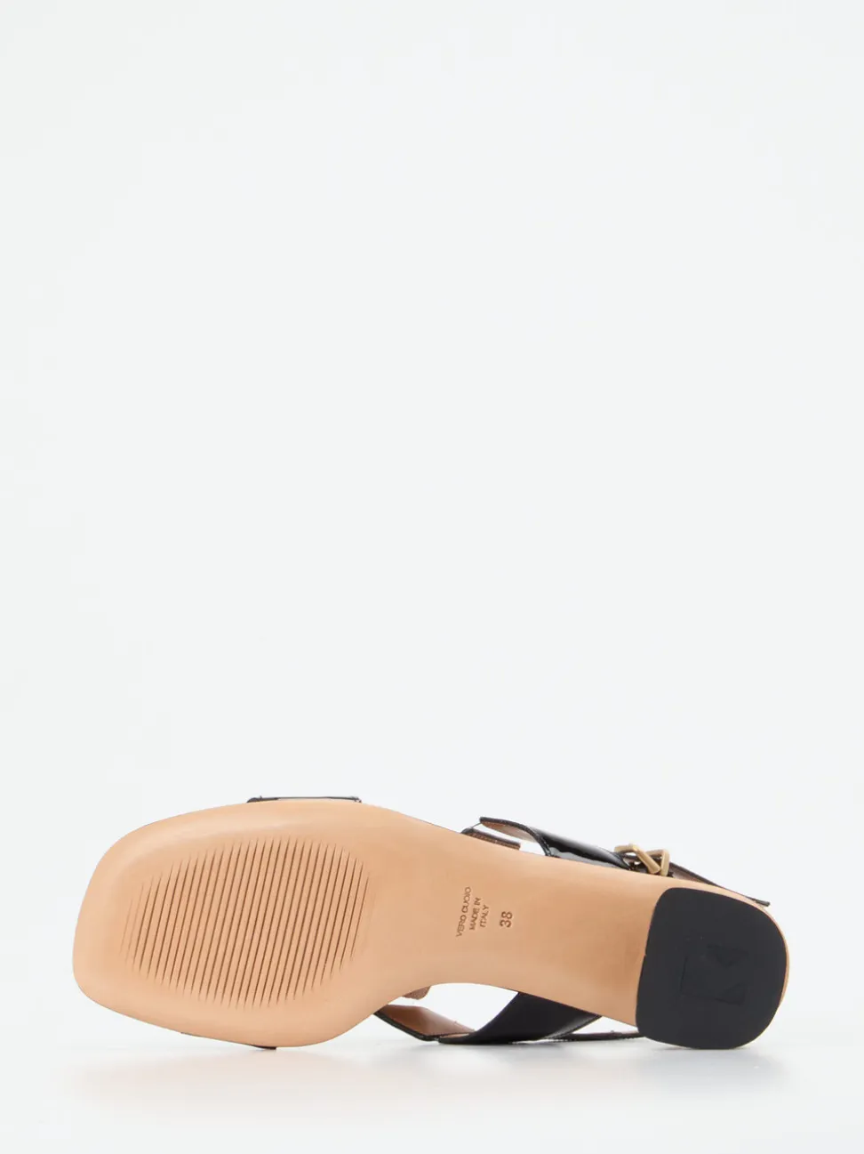 Konstantin Starke – Sandalen aus Lackleder Schwarz