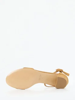 Konstantin Starke – Sandalette aus Veloursleder cognac