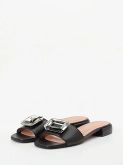 Konstantin Starke – Sandalen aus Lammleder Schwarz