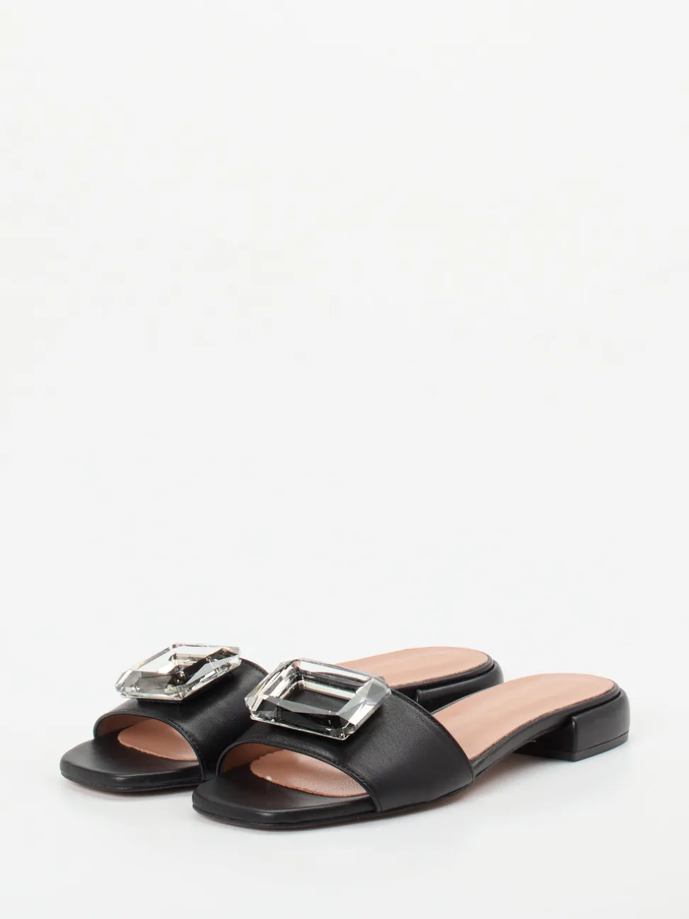 Konstantin Starke – Sandalen aus Lammleder Schwarz