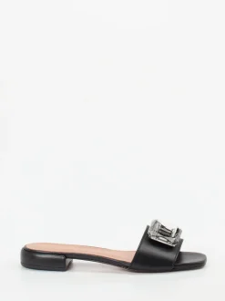 Konstantin Starke – Sandalen aus Lammleder Schwarz