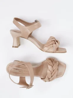 Konstantin Starke – Sandalen aus Flechtleder Nude