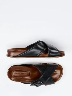 Konstantin Starke – Sandalen aus Lammleder schwarz