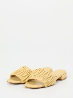 Konstantin Starke – Sandalen aus Synthetikleder Pastellgelb