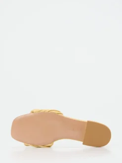 Konstantin Starke – Sandalen aus Synthetikleder Pastellgelb
