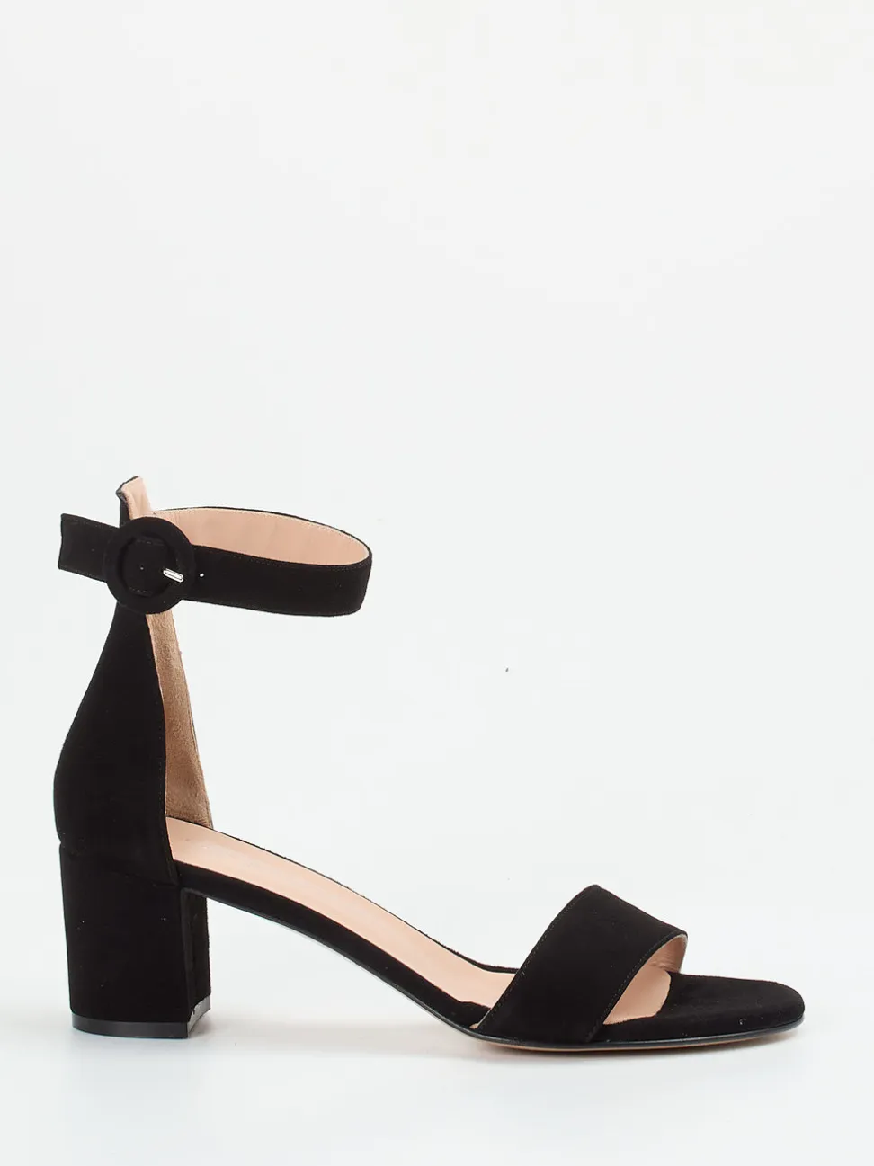 Konstantin Starke – Sandalette aus Veloursleder Schwarz