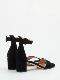 Konstantin Starke – Sandalette aus Veloursleder Schwarz