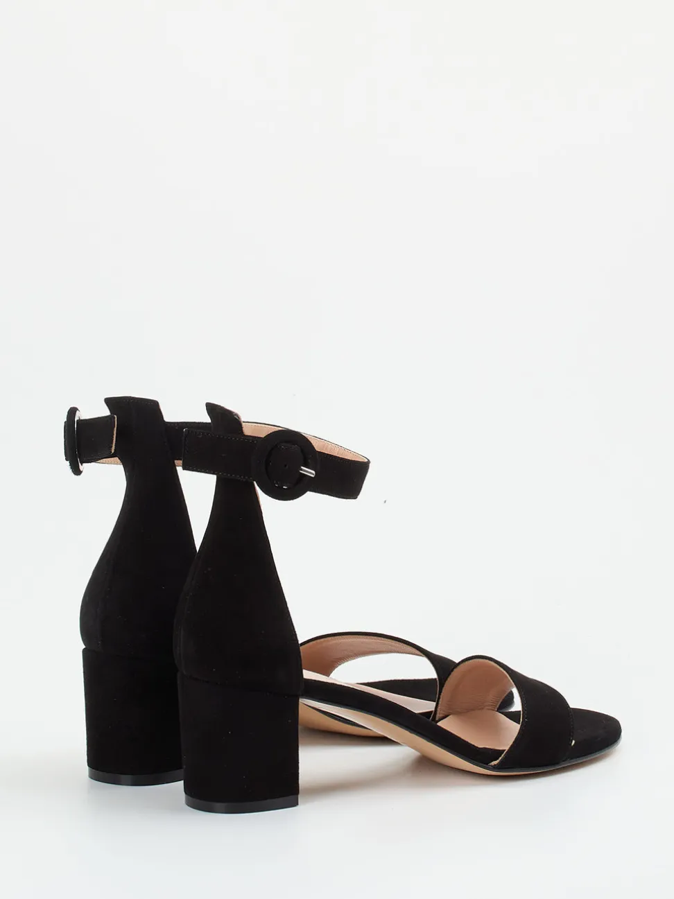Konstantin Starke – Sandalette aus Veloursleder Schwarz