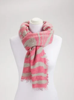 Konstantin Starke – Schal aus Wollmischgewebe Pink