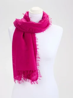 Konstantin Starke – Schal aus Wolle in Fuchsia