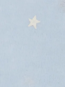 Konstantin Starke – Schal aus Wolle-Mix Hellblau