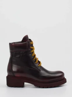 Konstantin Starke – Schnürboots aus Kalbleder Bordeauxrot