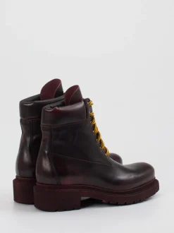 Konstantin Starke – Schnürboots aus Kalbleder Bordeauxrot
