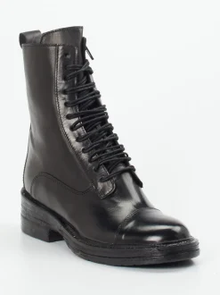 Konstantin Starke – Schnürboots aus Kalbleder Schwarz