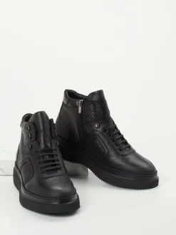 Konstantin Starke – Schnürboots aus Kalbleder schwarz