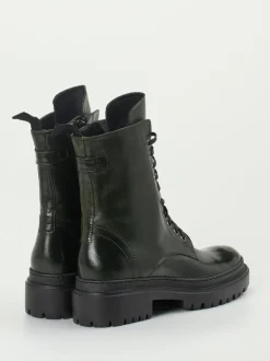 Konstantin Starke – Schnürboots aus Lammleder Dunkeloliv