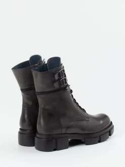 Konstantin Starke – Schnürboots aus Kalbleder grau