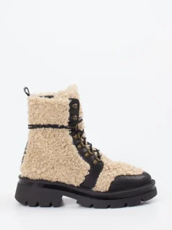 Konstantin Starke – Schnürboots aus Textil in Beige