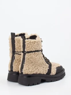 Konstantin Starke – Schnürboots aus Textil in Beige