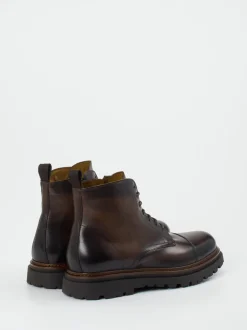 Konstantin Starke – Schnürboots aus Büffelleder braun
