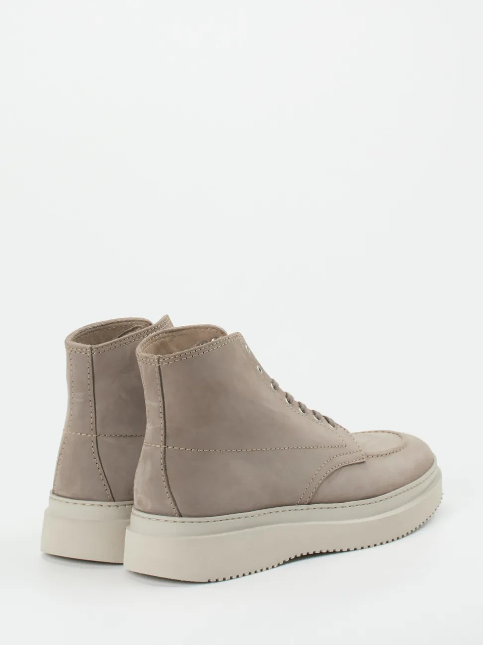 Konstantin Starke – Schnürboots aus Nubukleder Taupe