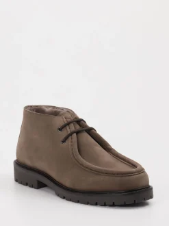 Konstantin Starke – Schnürboots aus Veloursleder braun