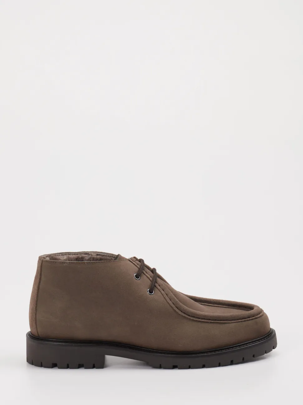 Konstantin Starke – Schnürboots aus Veloursleder braun