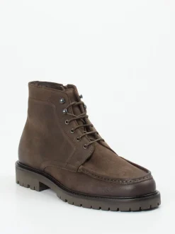 Konstantin Starke – Schnürboots aus Veloursleder Braun