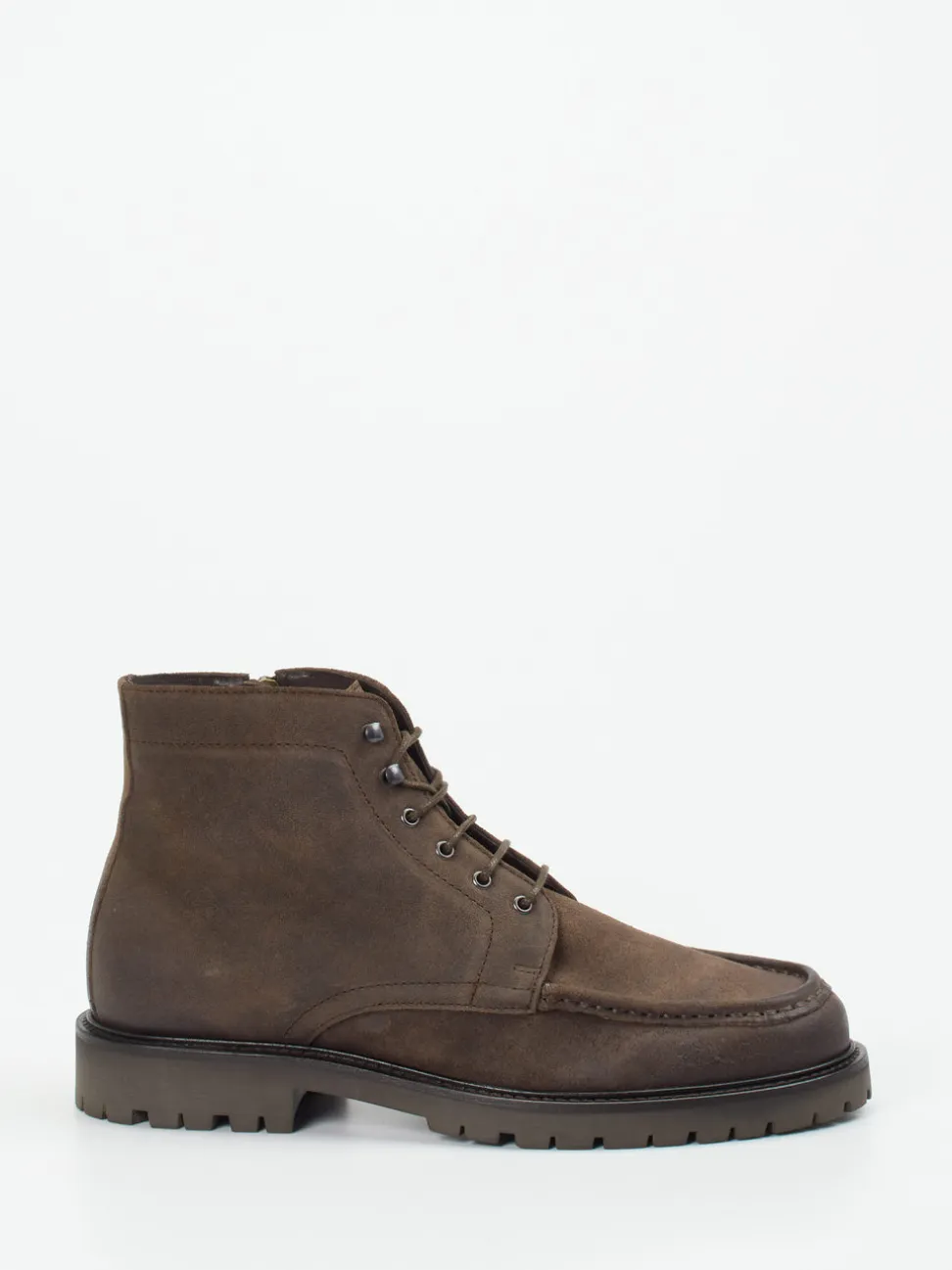 Konstantin Starke – Schnürboots aus Veloursleder Braun
