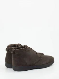 Konstantin Starke – Schnürboots aus Veloursleder braun