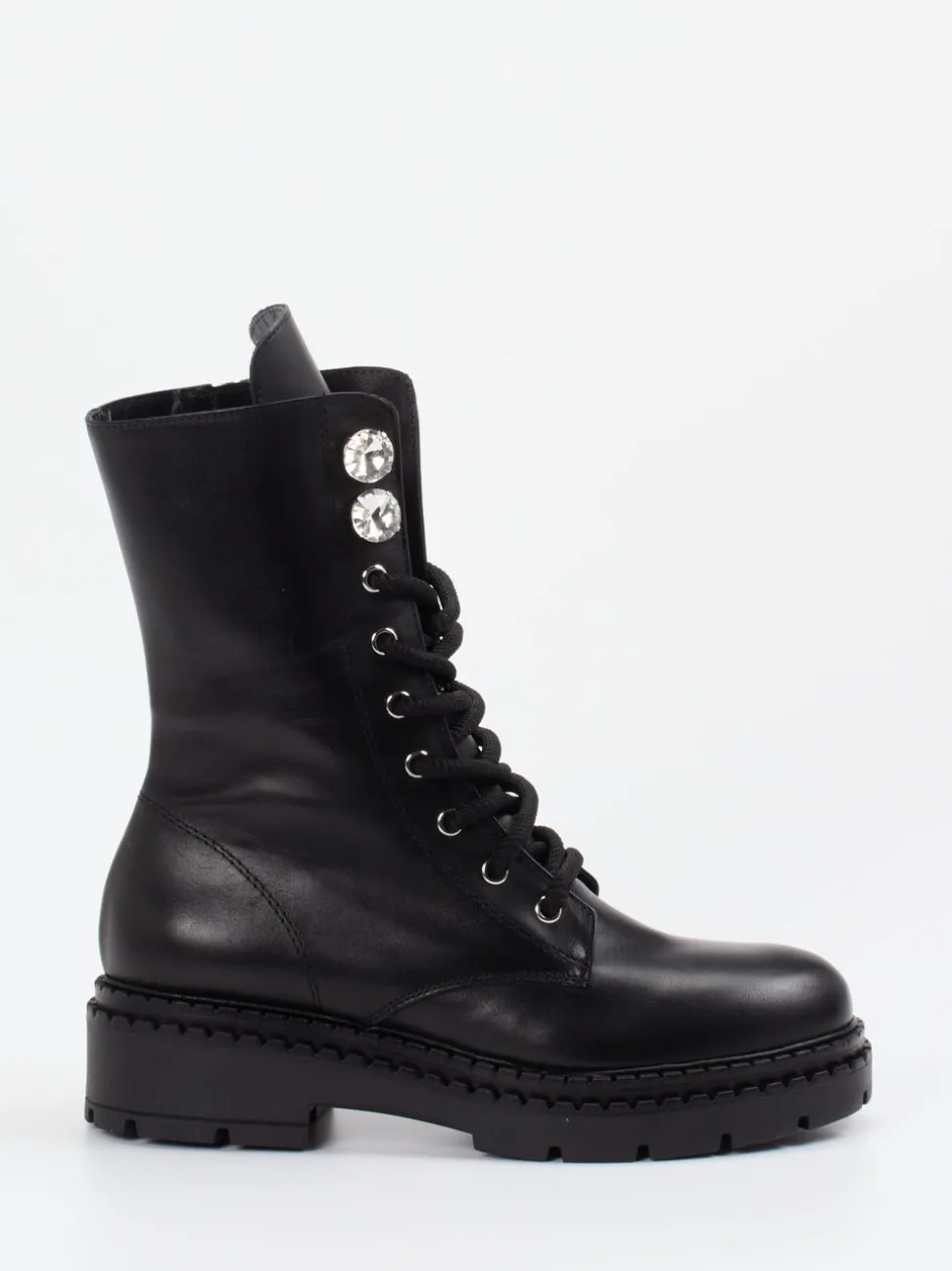 Konstantin Starke – Schnürboots aus Kalbleder Schwarz