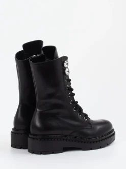 Konstantin Starke – Schnürboots aus Kalbleder Schwarz