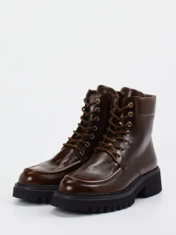 Konstantin Starke – Schnürboots aus Kalbleder Dunkelbraun
