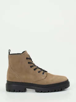 Konstantin Starke – Schnürboots aus Nubukleder Sandbeige