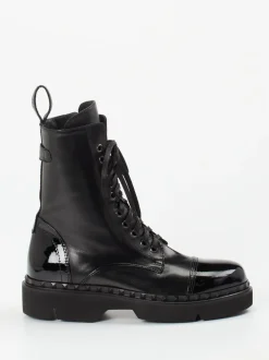 Konstantin Starke – Schnürboots aus Lammleder schwarz