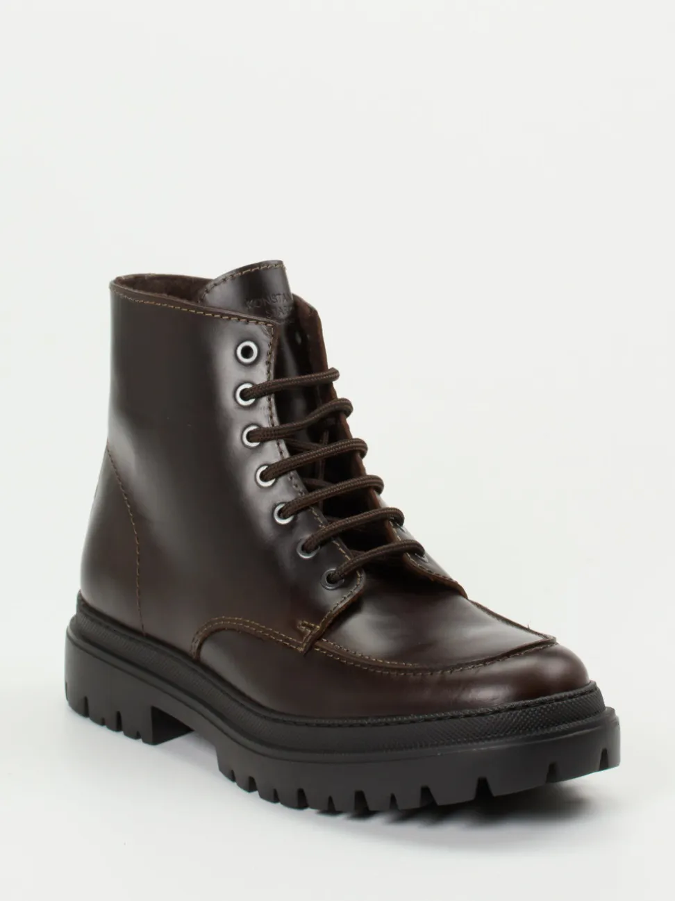 Konstantin Starke – Schnürboots aus Fettleder braun