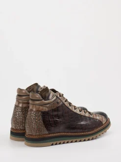 Konstantin Starke – Schnürboots aus Kalbleder Dunkelbraun