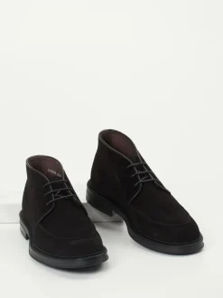 Konstantin Starke – Schnürboots aus Veloursleder schwarz