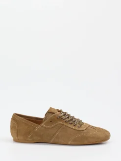 Konstantin Starke – Schnürschuh aus Veloursleder cognacbraun