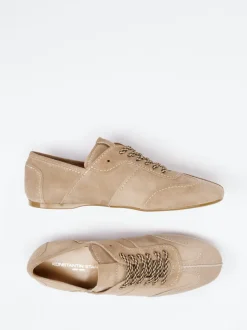 Konstantin Starke – Schnürschuh aus Veloursleder beige