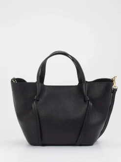 Konstantin Starke – Schultertasche aus Kalbleder schwarz