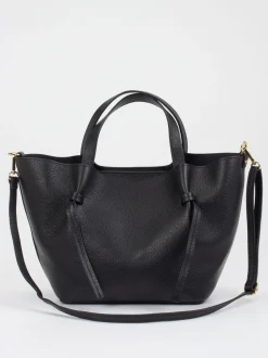 Konstantin Starke – Schultertasche aus Kalbleder schwarz