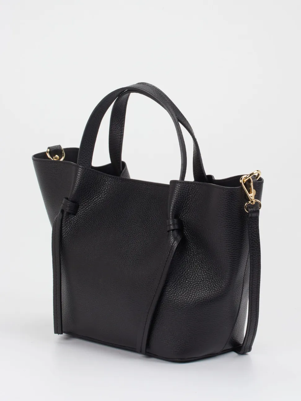 Konstantin Starke – Schultertasche aus Kalbleder schwarz