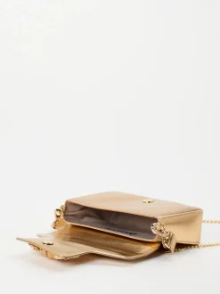 Konstantin Starke – Schultertasche aus Metallicleder Gold