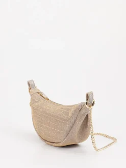 Konstantin Starke – Schultertasche aus Leder goldfarben