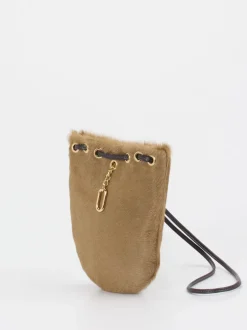 Konstantin Starke – Schultertasche aus Fell hellbraun
